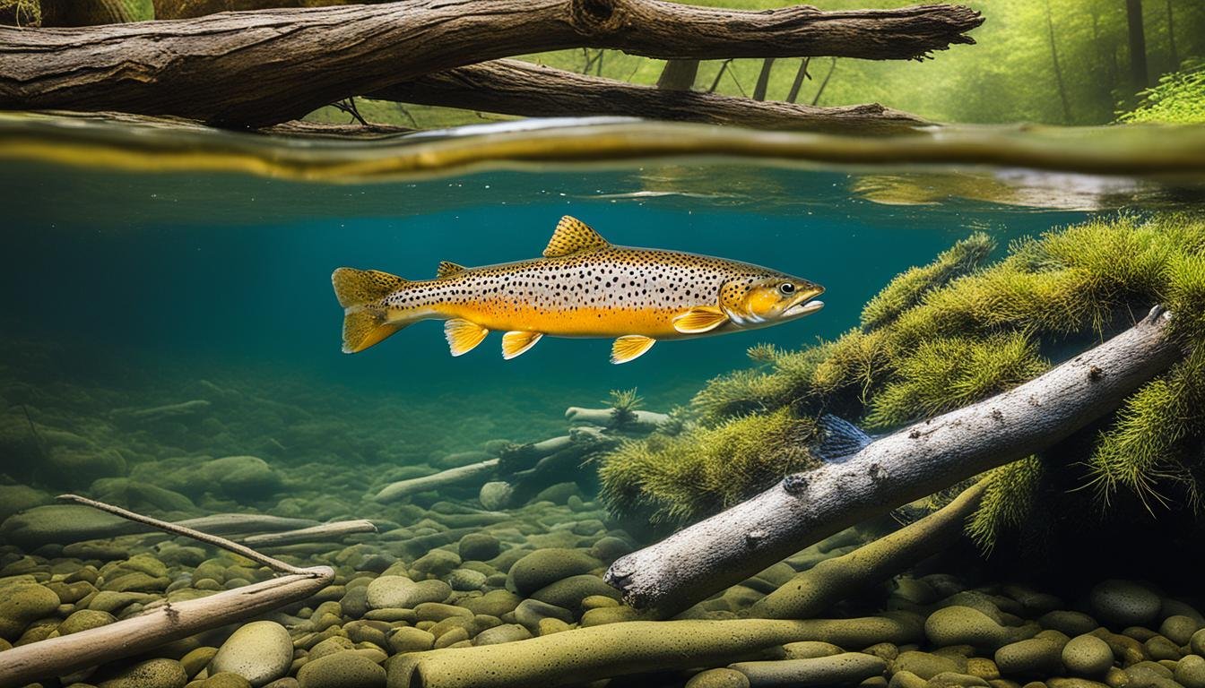 Brown trout habitat and feeding habits