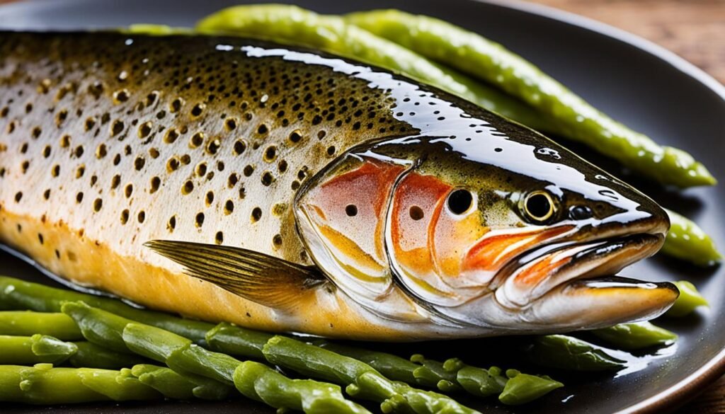 Cooked brown trout