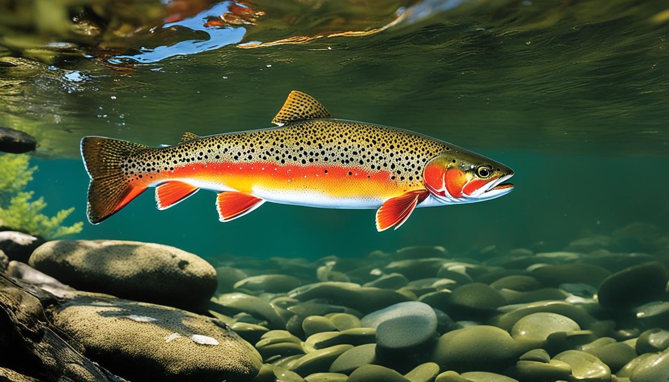 Brook trout behavior in spring