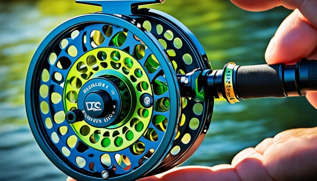 fly reel drag control