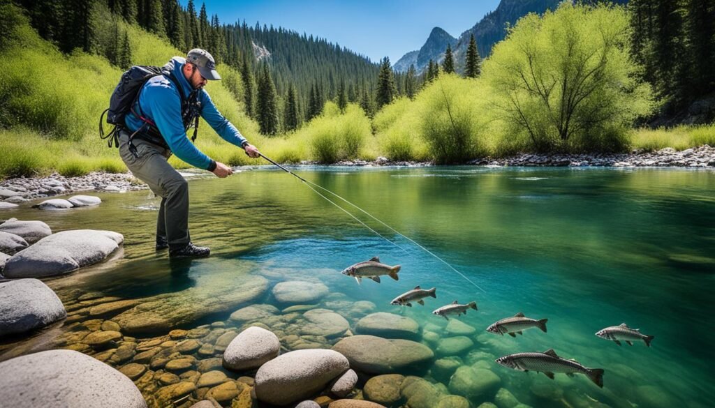 Nymphing for trophy trout in lakes