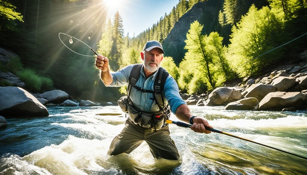 nymph fishing in clear water