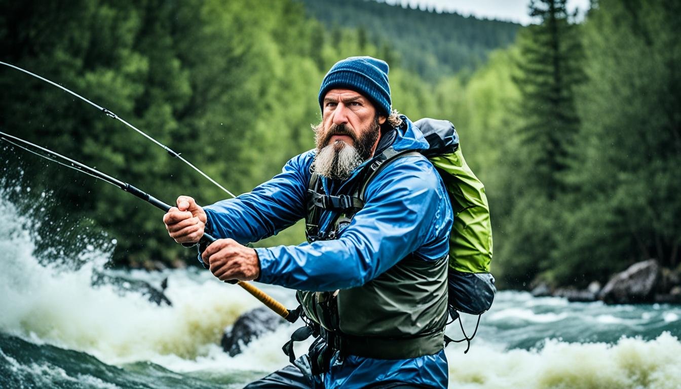 Roll casting in windy conditions