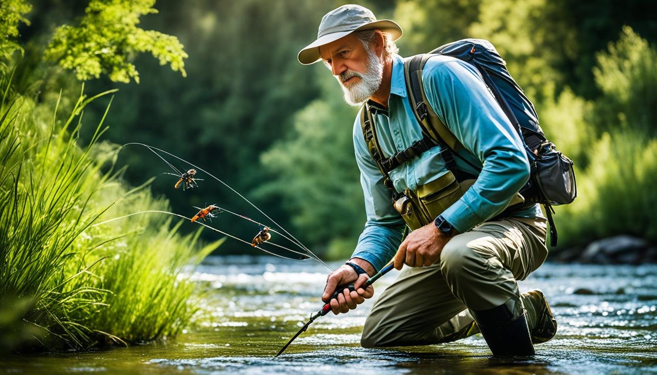 Terrestrial insects in fly fishing